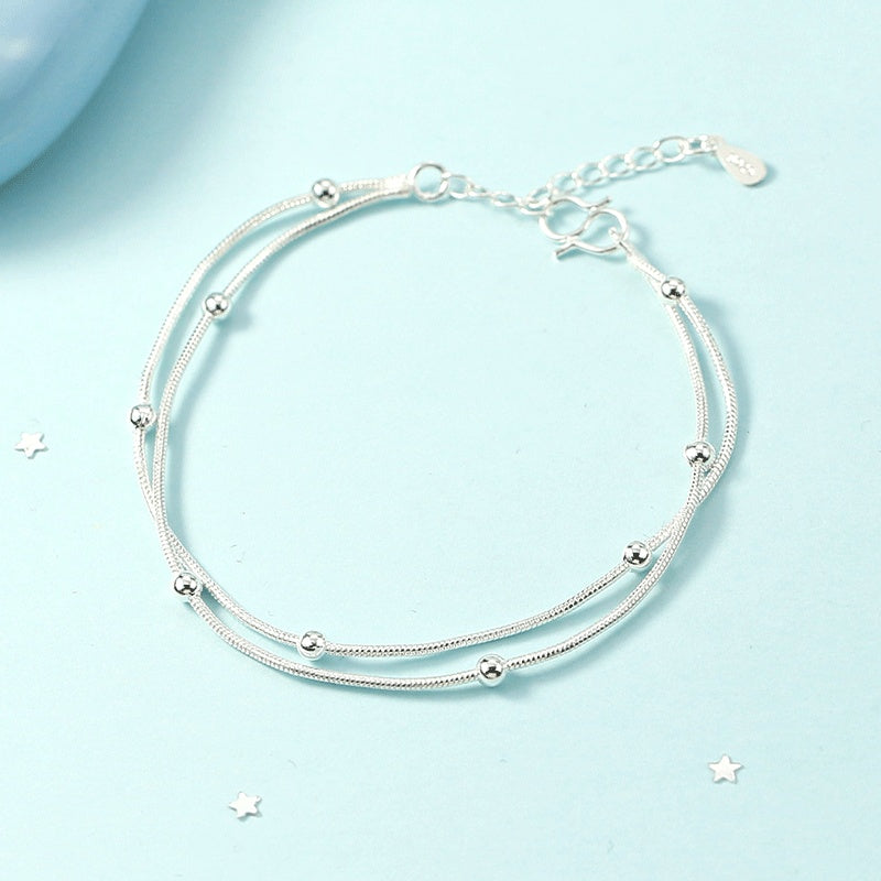 Silver Plated Personality Anklet