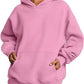 Solid Color Oversized Hoodie For Women