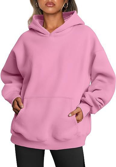 Solid Color Oversized Hoodie For Women