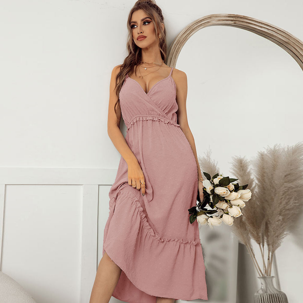 Elegant Suspender Dress