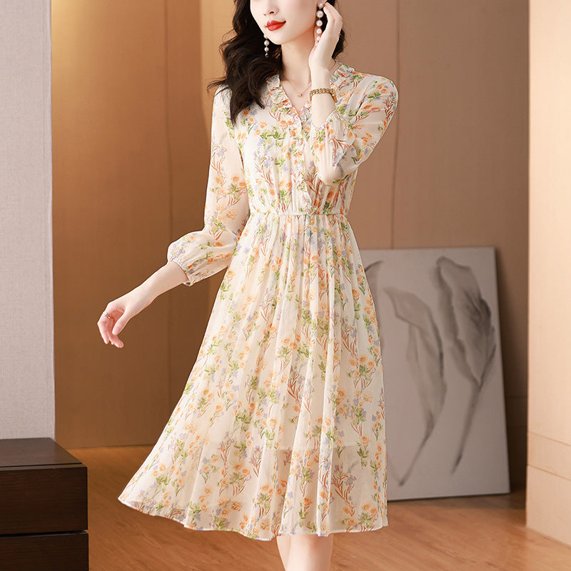 Spring Has Sprung Chiffon Floral Dress