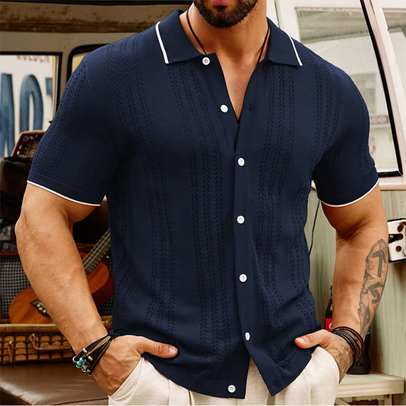 Men's Short-sleeved Sports Shirt