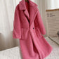 Lamb Fleece Coat W/ Pockets