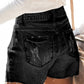 Full Spray Denim Shorts