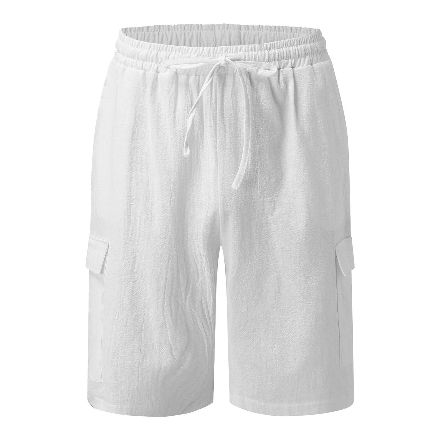 Men's Cotton/Linen Blend Cargo Shorts