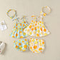 Girl's Lemon Suspender Dress