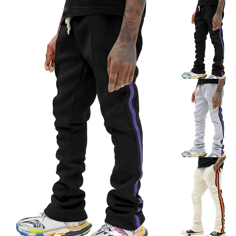 Men's Side Stripe Flared Pants