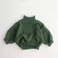 Kids'  Retro Knitted Turtleneck Sweater