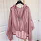 Lightweight Silk Hooded Top