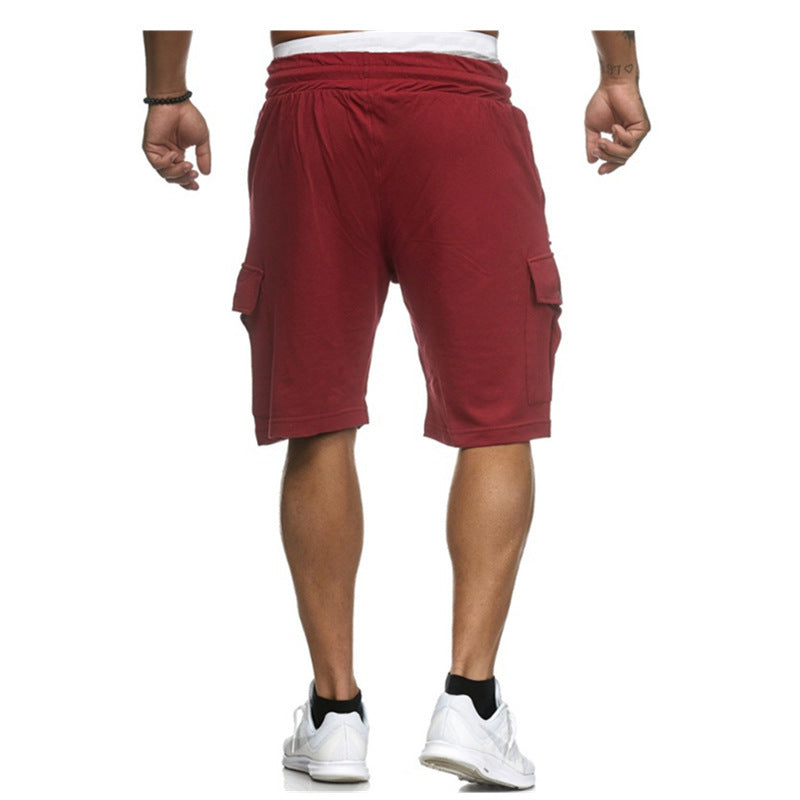 Men's Pleated Drawstrings Shorts