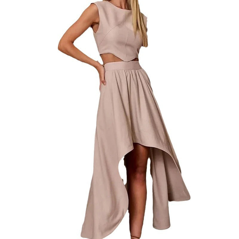 Ladies Midriff High Waist Set