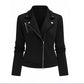 Oblique Zipper Fastener Decoration Slim Casual Jacket