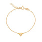 Heart Zircon Necklace Bracelet