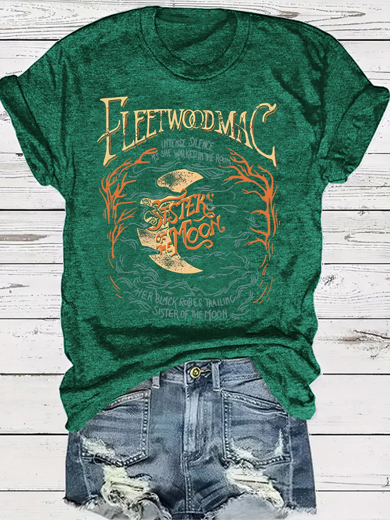 Women's Moon Theme T-Shirt