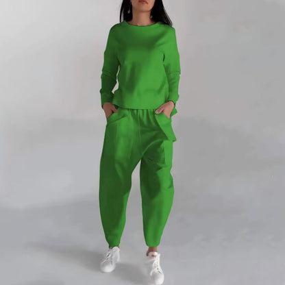 Women's 2 pcs Tie Back Sweat Suit
