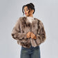 Women's Casual Fox Fur Jacket