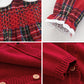 Girls Checked Dress Set