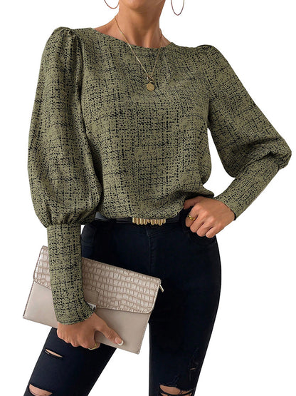 Women's Retro Button Back Blouse