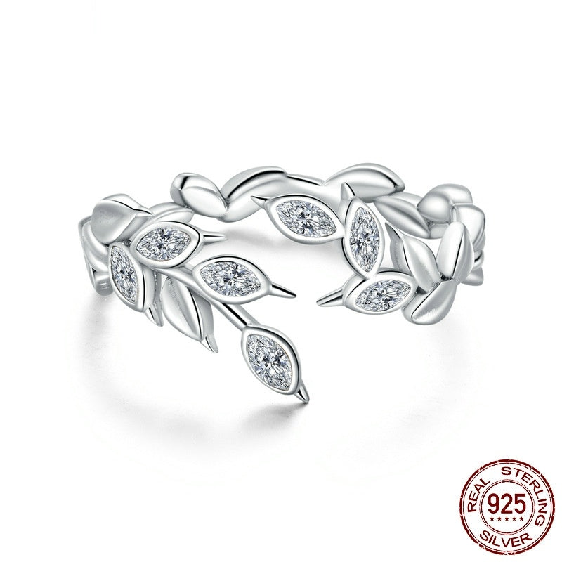 Sterling Silver Shining Wheat Ring