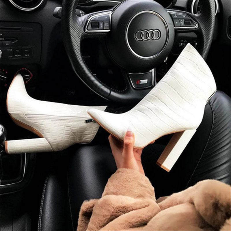 Women's High Heels Ankle Boots