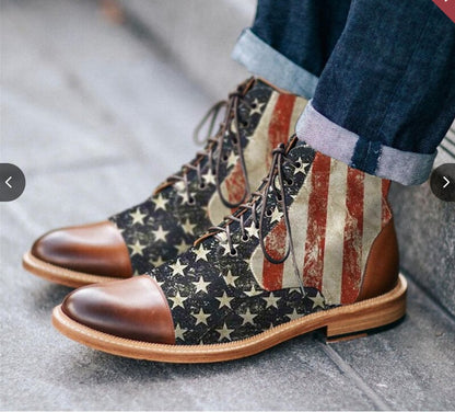 Retro Flat Bottom Martin Boots For Men