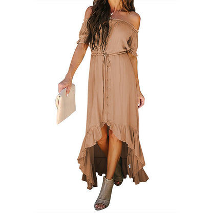Wildly Irregular Cinched Dress