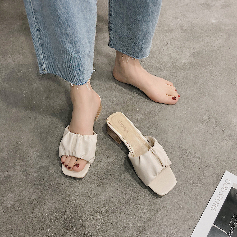 Squared Toe High Heels