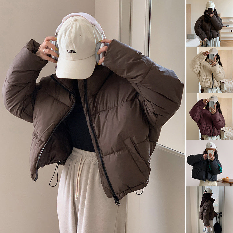 Fitted Puffer Parka Jacket