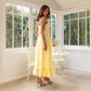 Pleated Spaghetti Maxi Dresses