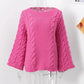 Wide Sleeves Knitted Sweater