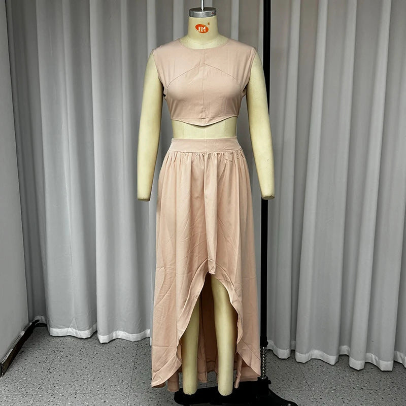 Ladies Midriff High Waist Set
