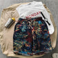 Linen Printed Summer Shorts
