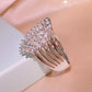 Luxury Zircon Snowflake Ring