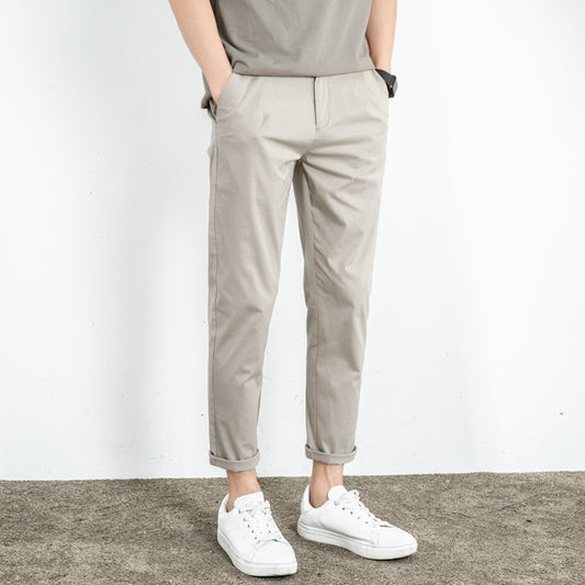 Men's Straight Leg  Rabbit Fur Trousers