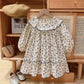 Girls' Long Sleeve Floral Dress