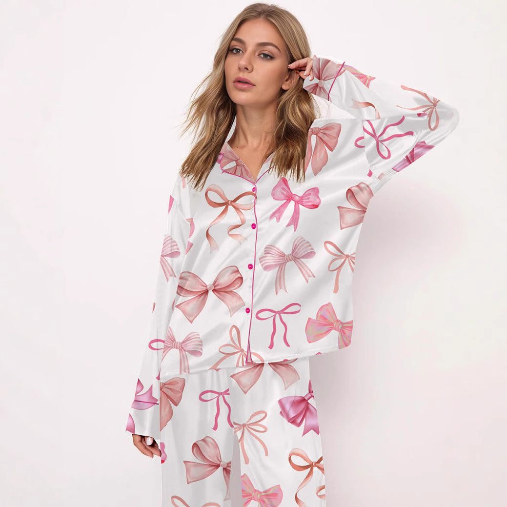 Ladies Printed  Pajamas Set