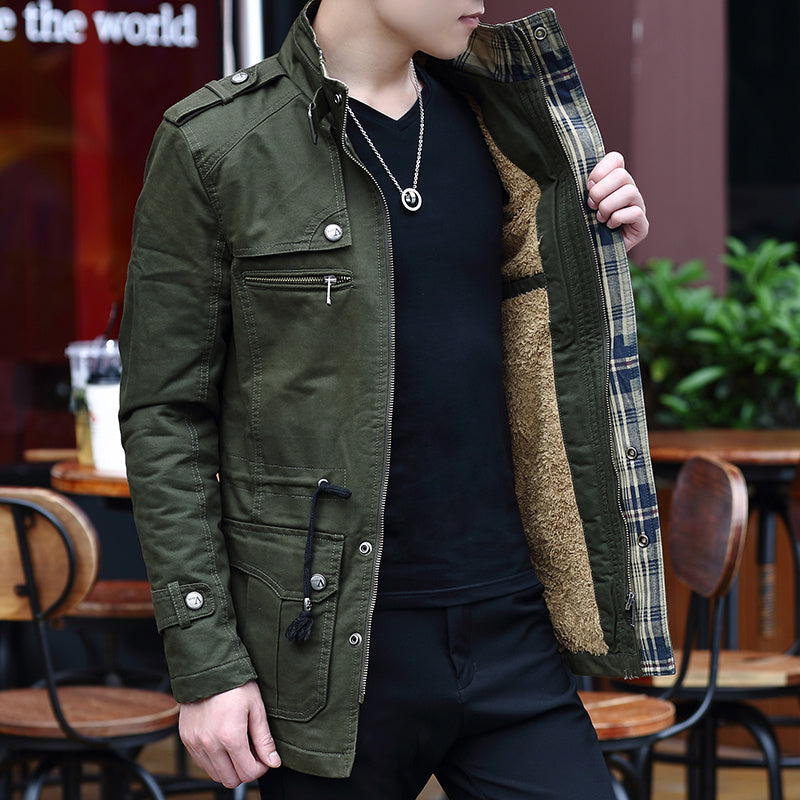 Men's Slim Fit Military Jacket