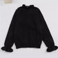 V-neck Ruffled Sweater