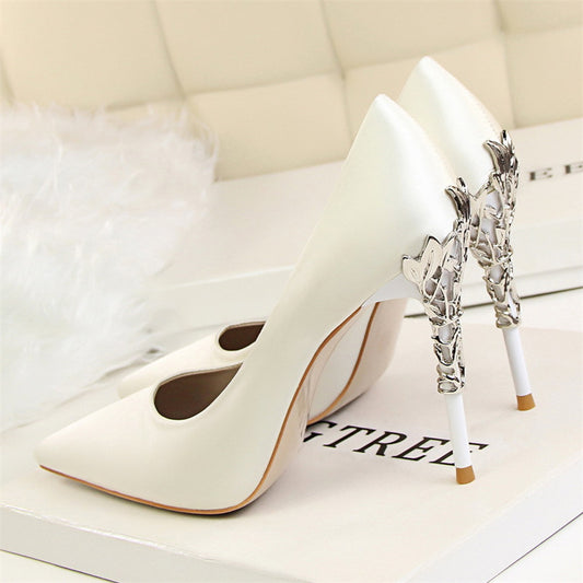 Satin High Heels