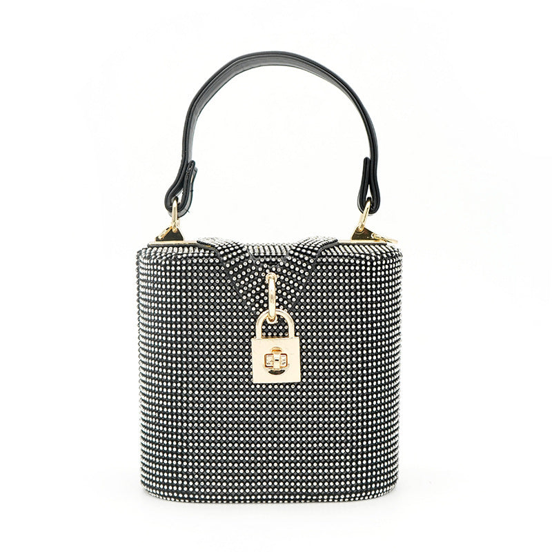 Portable Diamond Bucket Bag