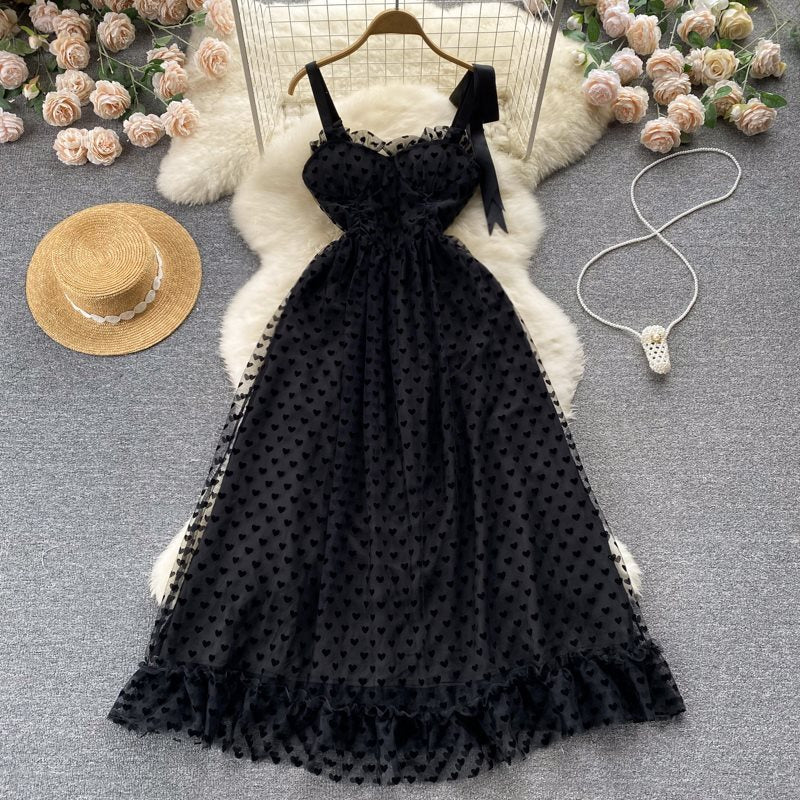 Bubble Mid-length Suspender Dress