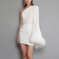 Women's Short Skirt Feather Dress