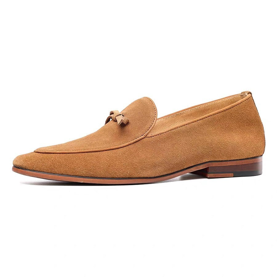 Men's Suede Leather Business Casual Slip-on