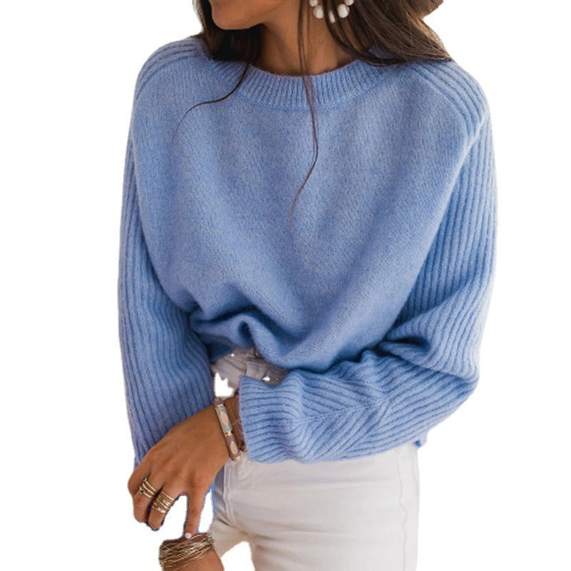 Ladies European Bedford Cord Sweater
