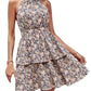 Printed Boho Halter Dress