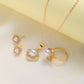 Rhinestone Pearl Necklace Set