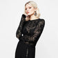 Elegant Fitted Tulip Flocking Blouse