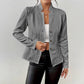 Single-Breasted Slim Office Blazer Jacket