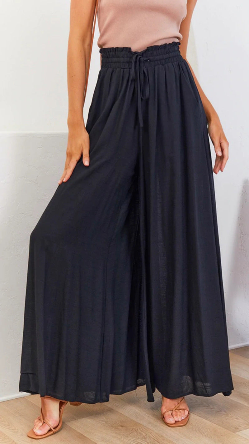 Womens Wide Leg Pocket Pants