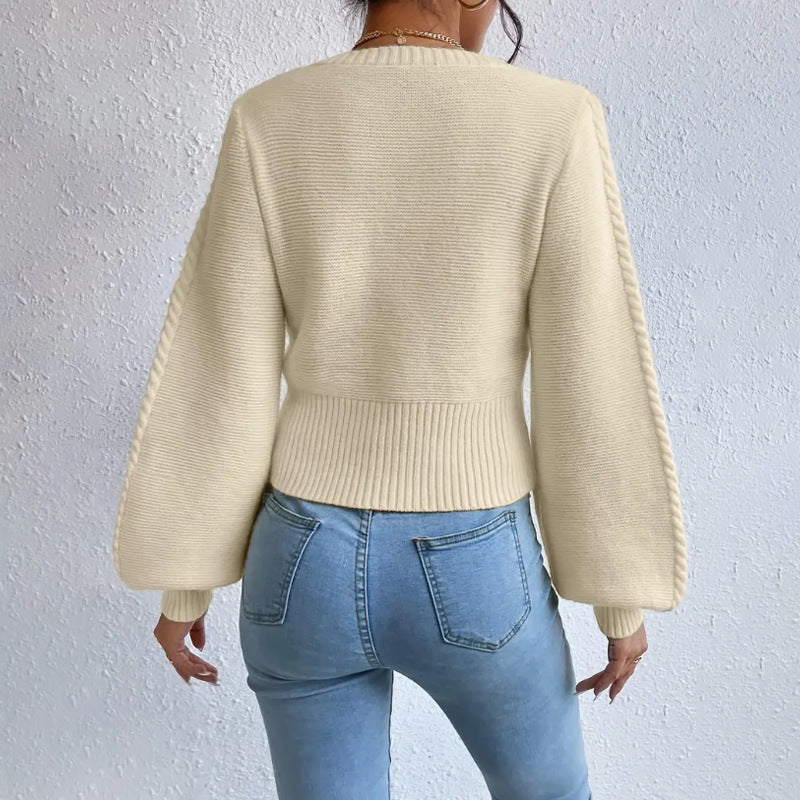 Women's Square Collared Sweater